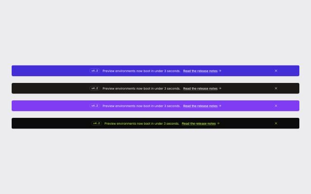 Announcement bar