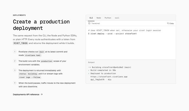 Multi-language code example with output