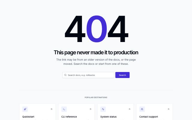 404 with search and helpful links