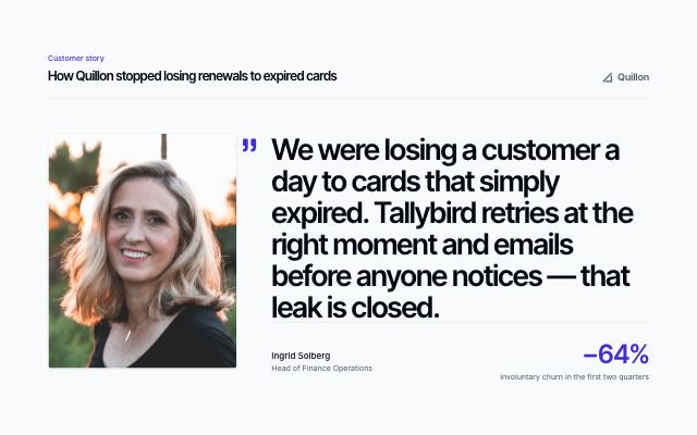 Single customer quote in display type